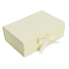 3x Plochá Darčeková Krabička - Veľká  (28.2x20.2x9.2cm) - Ivory