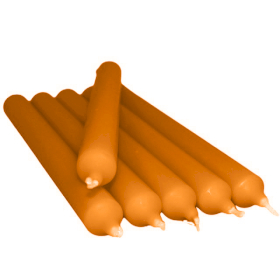 100x Stolová Sviečka - Oranžová