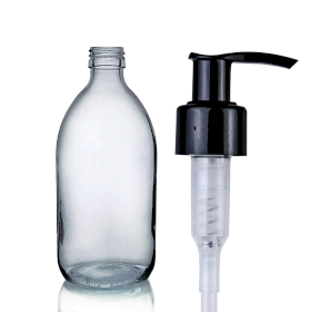 48x 250 ml Fľaštička zo Sivého skla s Pumpičkou