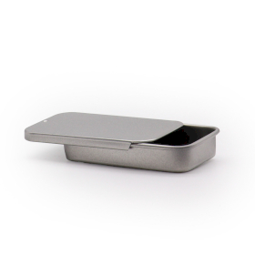 30x Mini Plechovková Dóza s Posuvným Vekom - 20 g (7x4.2x1.5cm)