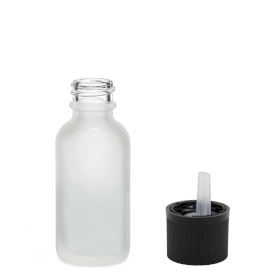 160x 10ml  Fľaška z Matného Bieleho Skla s Uzáverom s Detskou Poistkou