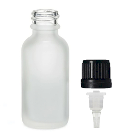 168x 100ml Fľaška z Matného Bieleho Skla s Kvapkacím Uzáverom