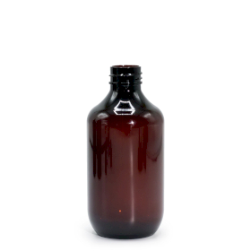 10x 250 ml Jantárová Plastová Fľaša Boston - Bez Uzáveru