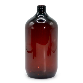 10x 1000 ml Jantárová Plastová Fľaša Boston - Bez Uzáveru