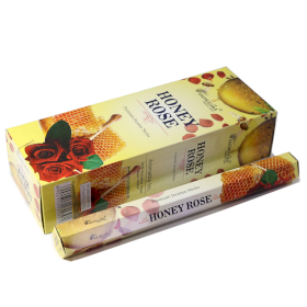 6x Vonné Tyčinky Aromatika Hex - Medová Ruža