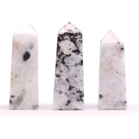 3x Drahokam Obelisk Hroty cca 5 cm - Mesačný Kameň