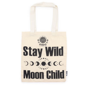 10x Ikonická Základná Taška - Stay Wild, Moon Child - (40x36cm) - Prírodná 113 g