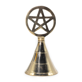 4x Oltárny Mosadzný Zvon - Pentagram