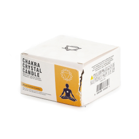 Čakrové Sviečky s Drahými Kameňmi - Čakra Solar Plexus
