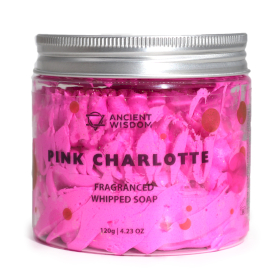 3x Šľahané Mydlá - Ružová Charlotte 120g