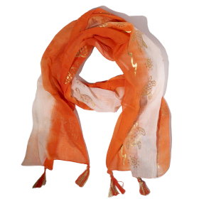 Nomad Sari - Letná Šatka -  180x50cm - Korytnačka - Koralová
