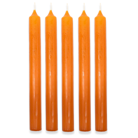 100x Stolová Sviečka - Oranžová