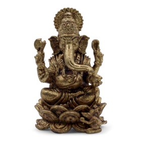 6x Miniatúrna Mosadzná Soška Boha Ganesh (22g)  - 37mm