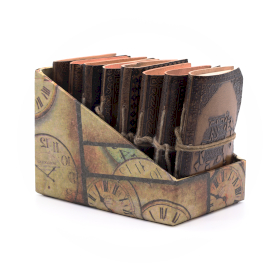 8x Sada Malých Ezoterických Kožených Zápisníkov (4x3