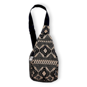 Jacquardové Prírodné Tašky - Púštny Tkáčsky Vzor - Crossbody Taška