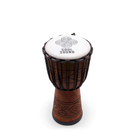 Stredný Profesionálny Djembe Bubon – Nízky Tón – Stredný 40 cm (18 cm priemer)