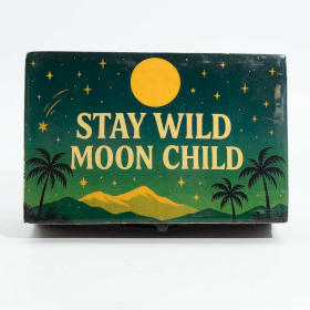 Stredná Smaltovaná Krabička - Stay Wild Moon Child