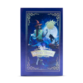 Sada Fialových Fóliových Tarotových Kariet - Čarodejnícky Tarot - S brožúrkou