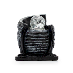 Stolová Fontána -15x13x20cm - Džbán na Vodu a Krištáľová Guľa