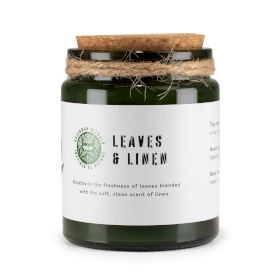 Sójová Sviečka Woodwick -Listy a Ľan