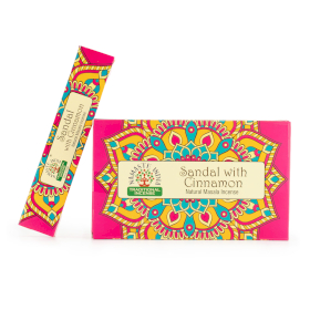 12x Namaste Mandala Masala Incense - Santalové Drevo a Škorica
