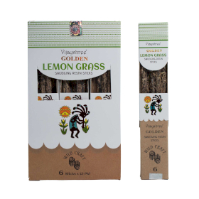 12x 30g Golden Živicové Vonné Tyčinky - Citrónová Tráva (6s)