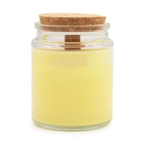 6x Sójová Sviečka s Dreveným Knôtom bez Etikety - Céder a Citrus