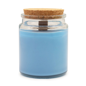 6x Sójová Sviečka s Dreveným Knôtom bez Etikety - Šalvia a Mäta