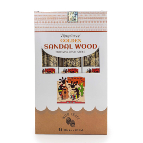 12x 30g Golden Živicové Vonné Tyčinky - Santalové Drevo (6s)