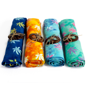 4x Bali Sarong - Tropické Listy (4 Rôzne Farby)